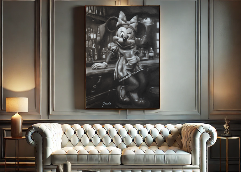 🎨 Limited Edition "Minnie" Multiplo su Tela - ⭐ Palma d'Oro 2024 Montecarlo ⭐
