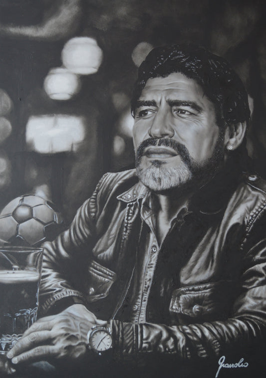 🎨 Limited Edition "Diego Armando" Multiplo su Tela